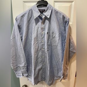 Ralph Lauren Men’s Button Down Long Sleeve Shirt Size Large Blue